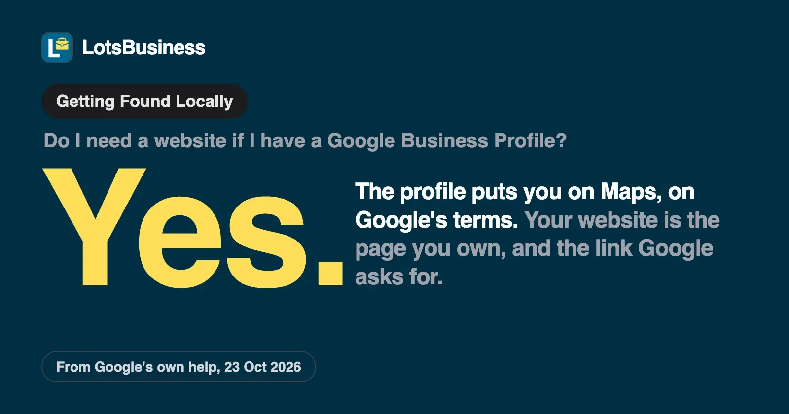 Do I Need a Website if I Have a Google Business Profile?