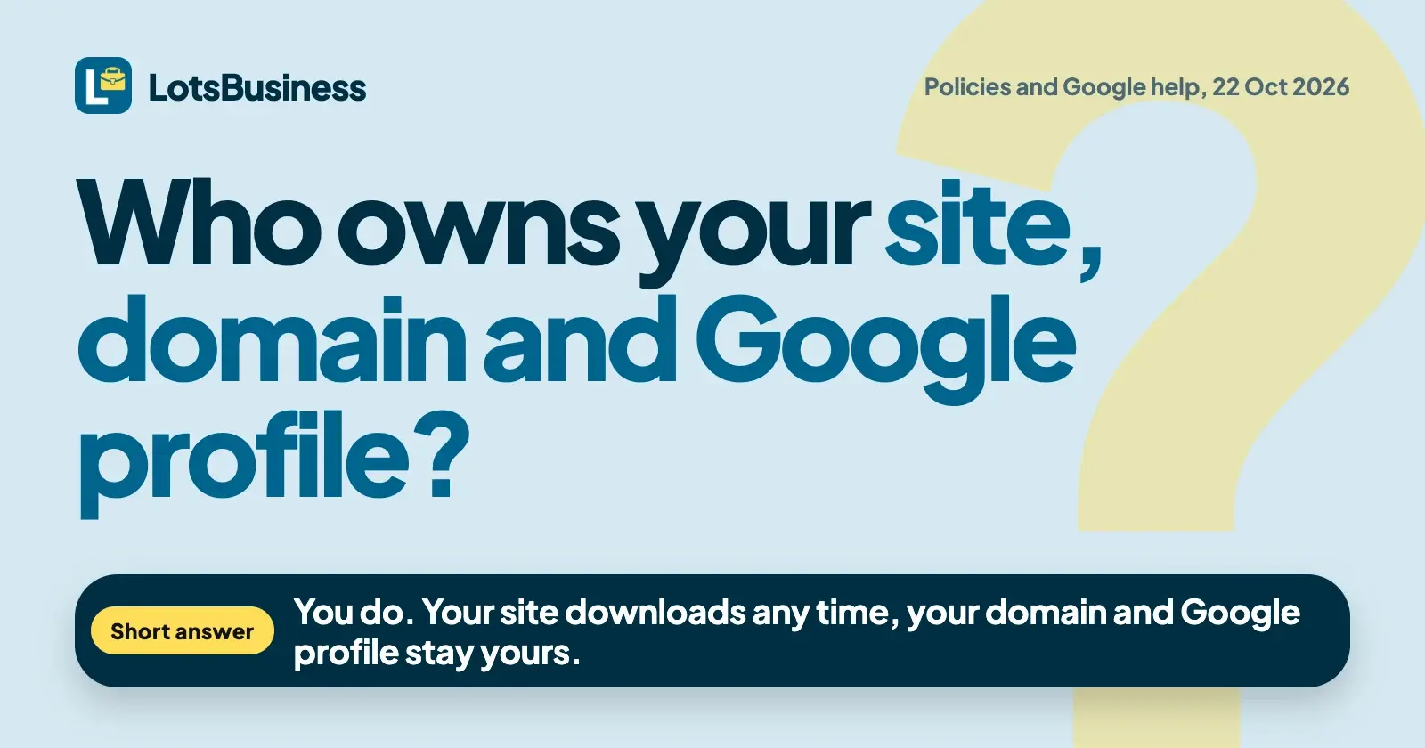 Is LotsBusiness Safe? Who Owns the Site, Domain and Google Profile